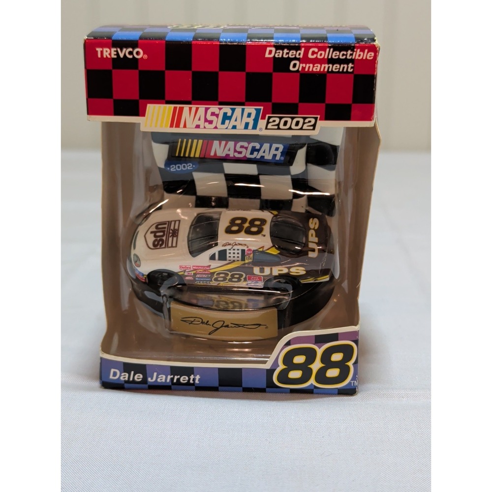 2002 Dale Jarrett 88 UPS NASCAR Christmas Ornament Trevco Diecast New